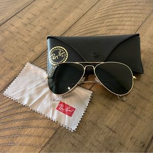 Polarized Ray- Ban Aviator Large Metal (Men)